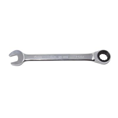 KTI45515 image(0) - K Tool International Wrench Ratcheting Metric 15 mm