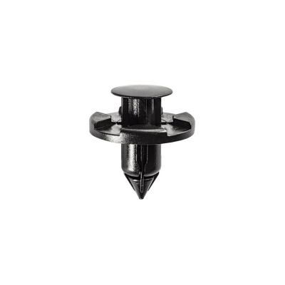 AVC19274 image(0) - AUVECO 19274 Push-Type with Drive Pin Retainer, 20 mm Dia Head x 9 mm L Stem x 8 mm Hole, Nylon, Black