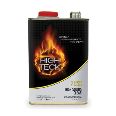 HIT7150-1 image(0) - High Teck Products 7150-1 High Solids Universal Urethane Clear, 1 gal, Clear, Liquid, 4.7 lb/gal VOC, 4:1 Mixing