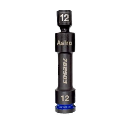 AST782503 image(0) - Astro Pneumatic 1/2 Inch Drive 12mm 12-Point Pinless Heavy-Duty Driveline Impact Socket