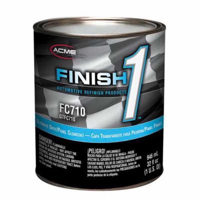 FNHFC710-4 image(0) - Finish 1 Automotive Refinish Products FC710-4 Ultimate High Solid 4.23 VOC Spot/Panel Clearcoat, 1 qt Can, Gloss