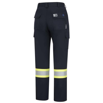 OBRZFJ219-36X32 image(1) - OBERON Cargo Pants - Hi-Vis FR/Arc-Rated 7.5 oz  88/12 - StarTech Tape - Navy - Size: 36X32