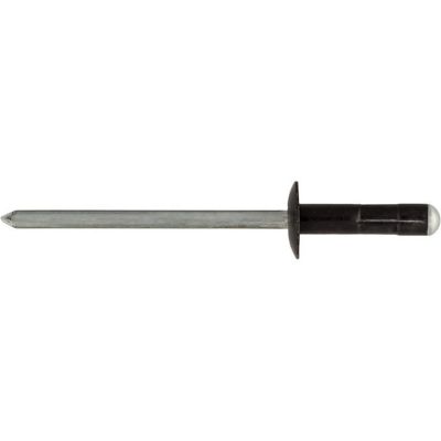 AVC17615 image(0) - AUVECO 17615 Specialty Rivet, 1/8 in Dia x 3/16 to 3/8 in Grip Range, Aluminum, Black