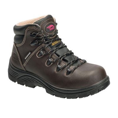FSIA7130-6W image(0) - Avenger Framer Series - Women's High Top Work Boots - Composite Toe - IC|EH|SR|PR - Brown/Black - Size: 6W