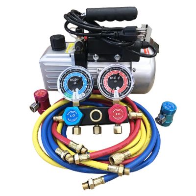 FJC9281YF image(0) - FJC R1234yf Vacuum Pump & Manifold Set