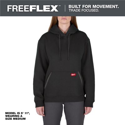 MLWF251B-XL image(0) - Milwaukee Tool Women's FREEFLEX Pullover Hoodie- Black - XL