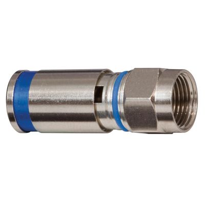 KLEVDV812624 image(0) - Klein Tools Weatherproof F-Compression Connectors RG6 50-Pack