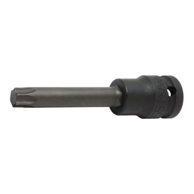 KKN14025-100-T45 image(0) - Ko-ken USA 14025.100-T45 1/2 Sq. Dr. Bit Socket TORX T45 Length 100mm