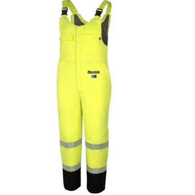 OBRZFJ309-L image(0) - Oberon  Safety Overalls - FR/Arc-Rated - PU/Cotton - Hi-Viz Yellow - Size: Large
