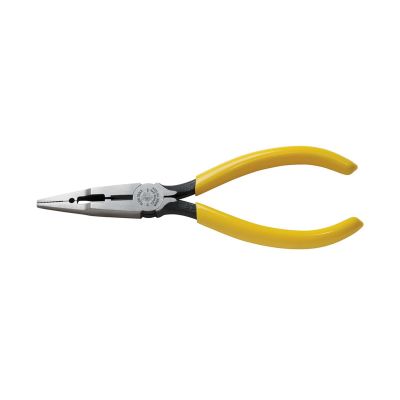 KLEVDV026049 image(0) - Klein Tools Pliers, Connector Crimping Needle Nose, 7-Inch