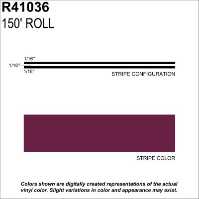 SHR41036 image(0) - SHARPLINE CONVERTING INC MS, 3/16" X 150'; Burgundy