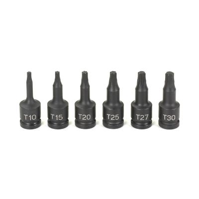 GRE996T image(1) - Grey Pneumatic 1/4" Drive 6 Pc Internal Torx Impact Driver Set