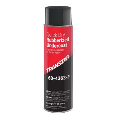 TRP60-4363-F image(0) - Transtar Autobody Products 60-4363-F - Quick Dry Rubberized Undercoating - 20 oz - Can - Aerosol - Black