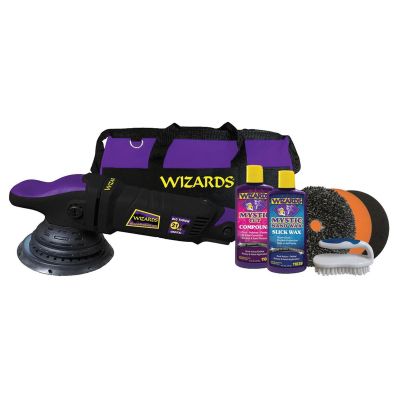 WZPDA21HDKIT image(0) - Wizards Products Wizards 12 HD DA21HDKIT Dual Action Big Throw Polisher and SSR Kit Combo, 6 in, 21 mm, 900 W, 7.5 A