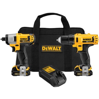 DWTDCK211S2 image(0) - DeWalt 12V MAX* Cordless Drill and Impact Driver Combo Kit with (2) 1.5 Ah Batteries and Charger