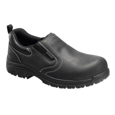 FSIA7109-12W image(0) - Avenger Foreman Series - Men's Low Top Slip-On Shoes - Composite Toe - IC|EH|SR - Black/Black - Size: 12W