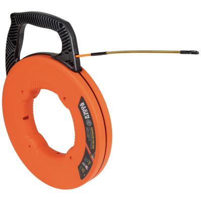 KLE56335 image(0) - Klein Tools Wide Steel Fish Tape, 1/4-Inch x 25-Foot