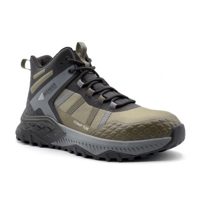 FSIA8811-12D image(0) - Avenger Work Boots Aero Trail Mid - Men's - CT|EH|SR|SF|WP|B&W - Olive / Grey - Size: 12 - D - (Regular)