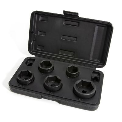 JSP42275 image(0) - J S Products (steelman) 5-Piece 3/8-Inch Drive Low Profile Oil Filter Socket Set