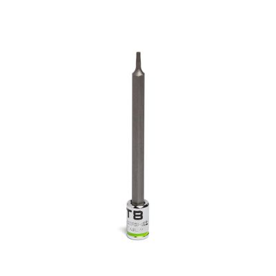 GETSTA8L image(0) - Grip Edge Tools 1/4" Dr RPT Long Star Bit Socket T8