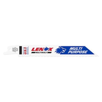 LEX20561S610R image(0) - Lenox Tools 6 Inch 10 TPI Bi-Metal Reciprocating Saw Blade - 1 Pack