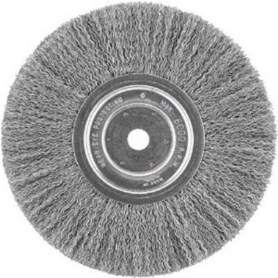 DWTDW4907 image(0) - DeWalt HP 8-in. x 1-in. x 0.020-in. Crimped Wire Bench Grinder Brush