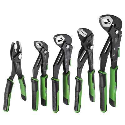 SKTSK01459 image(0) - S K Hand Tools 5 Piece Dual-Material V-Jaw Multi-Purpose Pliers Set.  Packaged in EVA Foam Tray