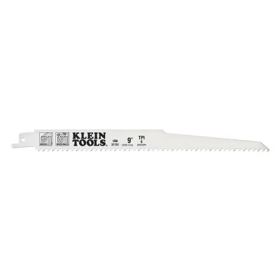 KLE31751 image(0) - Klein Tools Reciprocating Saw Blades, 6 TPI, 9-Inch, 5-Pack