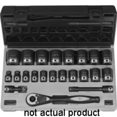 GRE82024R image(0) - Grey Pneumatic 1/2" Drive x 3/4" Standard Duo-Socket - 6 Point