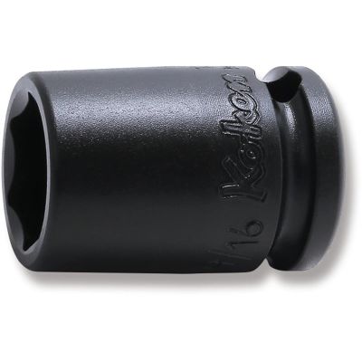 KKN13400A-9-16 image(0) - Ko-ken USA 13400A-9/16 3/8 Sq. Dr. Socket 9/16 6 point Length 32mm