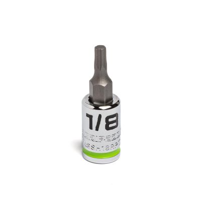 GETGEASSH18RPT image(0) - Grip Edge Tools 1/8" 1/4" Dr Short RPT Hex Bit Socket