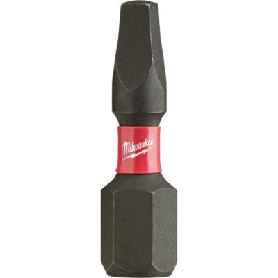 MLW48-32-4605 image(0) - Milwaukee Tool SHOCKWAVE Impact Square Recess #2 Insert Bits (5 PK)