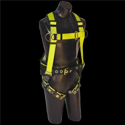 SRW810400 image(0) - FALL SAFE Safety Harness - IRONMAN Series - Construction Style - Back, Pass Through, Tongue Buckle - Size: XL
