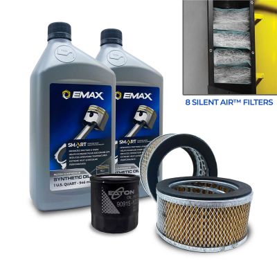 EMXEFKIT008AWBS image(0) - Emax Compressor 5-Year Extended Warranty Filter Maintenance Kit for 5HP, 7.5HP, 10HP Piston Compressor w/ Silent Air & Spin-on Oil Filter