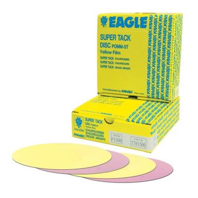 EAG7781000 image(1) - Eagle Abrasives, Inc. KOVAX 778-1000 Sanding Disc, 6 in Dia, 1000 Grit, Aluminum Oxide Abrasive, Yellow, Dry, Super-Tack Attachment