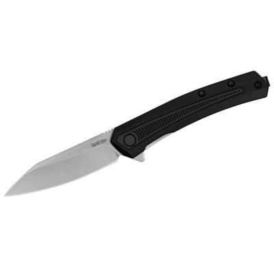 KER1427 image(0) - Kershaw Raygun Assisted Opening Reverse Tanto Folding Pocket Knife with Glass-Filled Nylon Handle - Black
