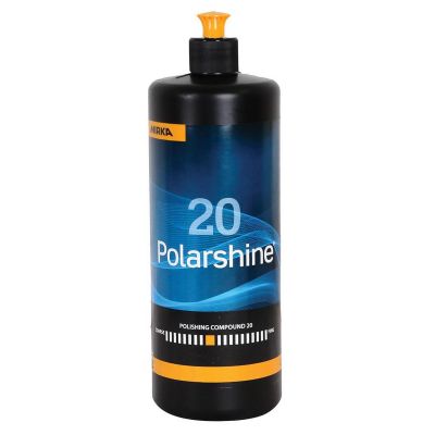 MRKPC20-1L image(0) - Mirka Abrasives Polarshine PC20-1L Polishing Compound, 1 L Bottle, White, Paste