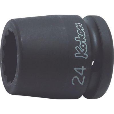 KKN16405M-24 image(0) - Ko-ken USA 16405M-24 3/4 Sq. Dr. Socket 24mm 12 point Length 50mm