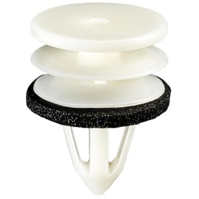 AVC20616 image(0) - AUVECO 20616 Triple Head Door Panel Retainer with Sealer, Nylon, White