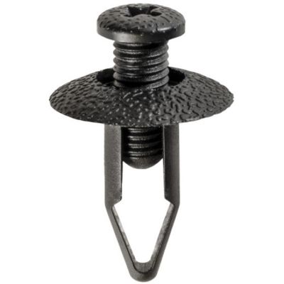 AVCAP17472 image(0) - AUVECO AP17472 Push-Type Screw-Type with Closed End Bumper Fascia Retainer, 20 mm Dia Head, Black, For Nissan