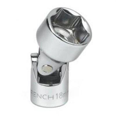 KDT80261 image(0) - GearWrench 1/4 Inch Drive 6 Point Metric Flex Socket 15mm