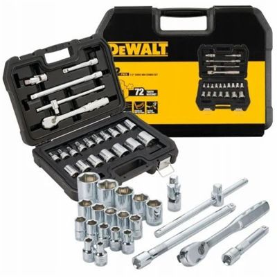 DWTDWMT19241 image(0) - DeWalt  Mechanics Tools Kit And Socket Set, 22-Piece
