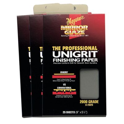 MEGS2525 image(1) - Meguiar's Automotive Unigrit Finishing Paper, 2500 Grade