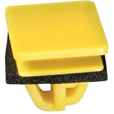 AVC20568 image(0) - AUVECO 20568 Rocker Panel Clip, (16 x 20 mm Top x 14 x 18 mm Bottom) Head x 10 mm L Stem, Nylon, Yellow