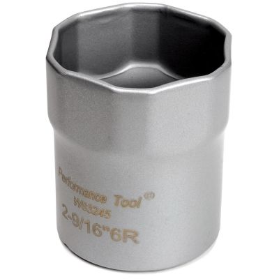 WLMW83245 image(0) - Wilmar Corp. / Performance Tool 1/2 Drive Lock Nut Socket 2-9/16"