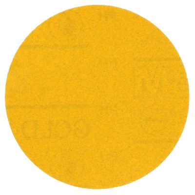 MMM09255 image(0) - 3M  Hookit Gold Abrasive Disc 09255, 220, 6-inch (150mm), No Hole