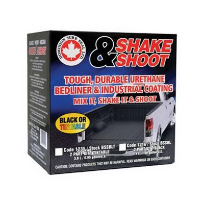 DOMBSSBL image(0) - Dominion Sure Seal Shake and Shoot BSSBL 2-Part Bed Liner Coating, 4 L, Black/Clear
