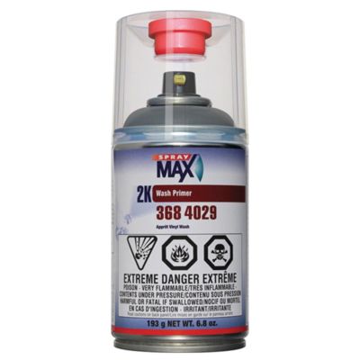 SMX3684029 image(0) - SprayMax 3684029 2K Wash Primer, 6.8 oz Aerosol Can, Matte Olive Gray, 37 sq-ft/gal Coverage