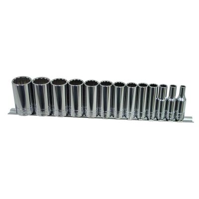 KTI22401 image(1) - K Tool International 13-PIECE 3/8 " DR 12-PT DEEP SAE SA