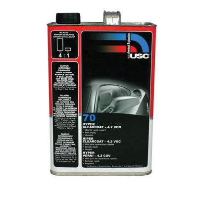 USC70-1 image(0) - US Chemical 70-1 70 High-Build Hyper Clear Coat, 1 gal, 4:1 Mixing